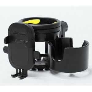 Porte-Gobelet Pour Poussette, Porte-Gobelet Universel Pour Poussette, Accessoire Pour Poussette, Porte-Gobelet Rotatif À 360°, Porte-Bouteille Double Pour Poussette De Vélo - Neuf