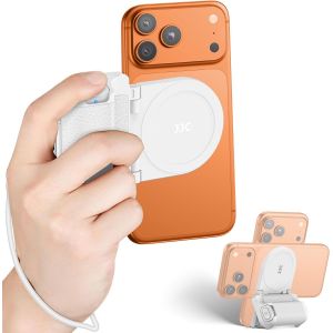 LORANKA-Poign&eacute;e Magn&eacute;tique Blanc pour Smartphone et T&eacute;l&eacute;phone Portable avec Contr&ocirc;le Bluetooth, Compatible avec l'iPhone pour la Prise de Vue Vid&eacute;o - Neuf