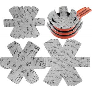 Kalanka-Poêle Et Pot Protecteurs 12 Pcs Feutre Rembourré Imprimé Premium Coussinets D'intercalaire Séparé Et Protéger Les Surfaces De Votre Cuisine Pour Éviter Les Rayures Par Xutong - Neuf