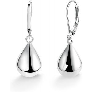 Kal-Boucles D'oreilles Pendantes Pour Femmes, Boucles D'oreilles Suspendues Goutte D'eau, Grosses Boucles D'oreilles Créoles De Style Français Bijoux Hypoallergéniques Cadeau - Neuf