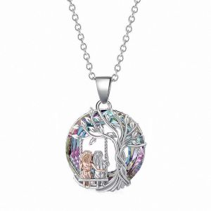 Collier D'amitié Pour S?urs, Pendentif Lune En Argent, Chaîne Bff, Bijou Cadeau Pour Anniversaire - Neuf