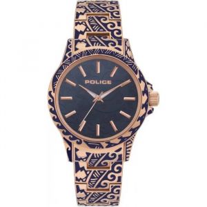 Montre Quartz Femme - Police - Jeita Pl.15688jsr/03m - Acier Inoxydable - Bleu - Deux Tons - Neuf