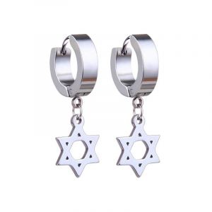 Style 15 - Boucles D'oreilles Créoles Unisexes Pour Hommes/Femmes,1 Paire,Pendentif Croix En Acier Inoxydable,Long Pampille,Punk Gothique,Bijoux,Meilleurs Cadeaux,Nouvelle Collection - Neuf