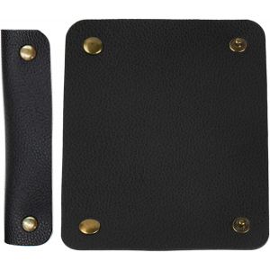2 pièces Housse de Poignée de Sac à Main Enveloppes Portefeuille Noir Poignée en Cuir Protecteur Sangle Couvre pour Sacs à Main Artisanat Sangle Faisant des Fournitures - Neuf
