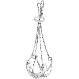 Pendentif Cage &Agrave; Perles En Argent Sterling 925 - Neuf