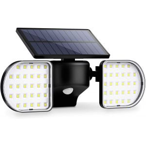 Tianyi-56 Led Solaire Ext&eacute;rieur Projecteur Solaire Avec Capteur De Mouvement 56 Led Lampe Solaire De S&eacute;curit&eacute; &Eacute;tanche Ip65 360 &deg; R&eacute;glable Pour Entr&eacute;e, Garage, Patio Et Jardin - Neuf