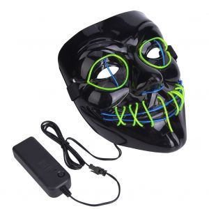 Masque De Deguisement D'halloween Avec Tete De Mort Et Lueur Effrayante, Ideal Pour Les Fetes, Les Festivals, Les Spectacles Et Les Decorations - Neuf