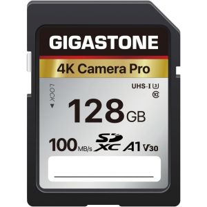 128GB SDXC Memory Card 4K Pro Series Camera Transfer Speed Up to 100MB/s Compatible with Canon Nikon Sony Camcorder, A1 V30 UHS-I Class 10 for 4K UHD Video - Neuf