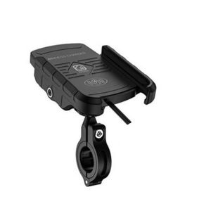 Support De Chargeur Sans Fil 15 W Pour Moto Et V&eacute;lo - Bleu - Neuf