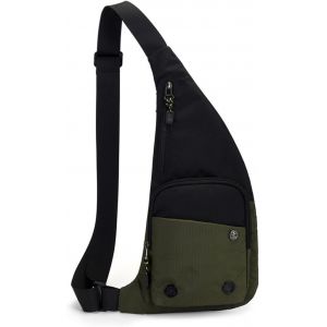 TIANYI-Sac Poitrine Femme Sacs à Dos porté Travers Homme Sacs Bananes de randonnée Sacs de Sport bandoulière Sacs à Main portés épaule Femme Sacoche Voyage Sports Travers Moto Sac d'Epaule Vert - Neuf