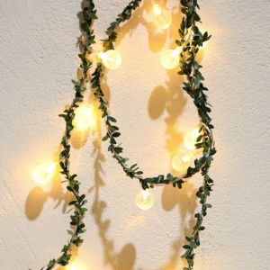 Guirlande Lumineuse F&eacute;&eacute;rique &Agrave; Piles En Forme De Fleurs - 3 M, 20 Led, Ampoules Roses Et Tournesol, D&eacute;coration Int&eacute;rieure/Ext&eacute;rieure - Neuf