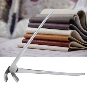 Pince fixe en acier inoxydable pour bricolage, maroquinerie, aplatissement pour ceinture, portefeuille, outil de fabrication (tordu) - Neuf