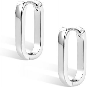 Boucles D'oreilles En Argent 925 Femmes,Boucles D'oreilles Créoles Hypoallergéniques Mini Boucles D'oreilles Épaisses Boucles D'oreilles Huggie Larges Créoles.[X41] - Neuf