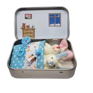 Lapin de P&acirc;ques peluche Animal petit lapin de poche dans une bo&icirc;te en peluche petit lapin petit lapin jouets s'inqui&eacute;ter poup&eacute;e pour anxieux, A - Neuf