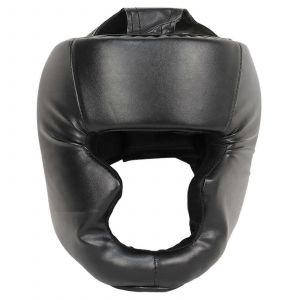 Protection De La Tete Boxe Sparring Entra&icirc;nement Reglable Rembourre Protection De La Tete Joues Front Noir - Neuf