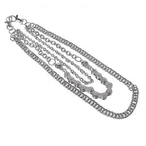 Punk Pantalon Cha&icirc;nes Mode Rock Jeans Taille Accessoires Hommes Hip Hop Cr&acirc;ne Pendentif - Neuf