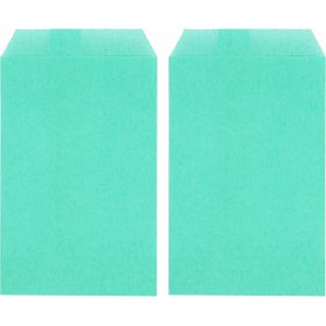 Aqua-Bleu Plat Petit Papier Sulfurisé Sachets Enveloppes 2 3/4"" X 4 1/2"" (7 X 11,5cm) Paquet De 100-Petites Friandises Bonbons Notes De Mariage - Neuf