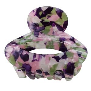 Promotion ! Pince Crabe Créateur 'scarlett' Violet - 55x40 Mm - Neuf