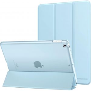 Tepp-¿¿Tui Compatible Avec 2018/2017 Ipad 9.7 6th/5th Gen, Etui ¿¿ Rabat Avec Support Ultra-Mince Et L¿¿Ger Avec Semi-Transparent Protecteur En Polycarbonate, Bleu Ciel - Neuf
