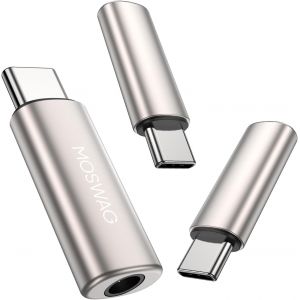 Kalanka-Usb C À 3,5 Mm Jack, Type C Adaptateur Casque Auxiliaire Microphone Dongle Alliage De Zinc Audio Haute Résolution Compatible Avec Galaxy S24 S23 S22 Ultra S20 Fe A53 Note 20 Pixel 7 - Neuf