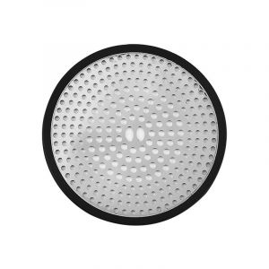 Grille d'&eacute;vier en acier inoxydable - Filtre de douche rond - Pi&egrave;ge &agrave; cheveux pour &eacute;vacuation - &Eacute;gouttoir universel 11,4 x 11,4 cm - Anti-corrosion et anti-glissement - Neuf