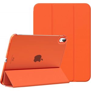 &Eacute;tui Pour Ipad (A16) 11E G&eacute;n&eacute;ration 11 Pouces En 2025, Ipad 10E G&eacute;n&eacute;ration 10,9'' En 2022, &Eacute;tui Mince En Pc Translucide Pour Ipad 11E G&eacute;n. Avec Touch Id, Orange - Neuf