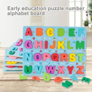 Nombres Color&eacute;s Alphabet Forme Puzzle En Bois Appariement Conseil &Eacute;ducation Enfants Toy_1-20 Nombre - Neuf