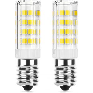 Ampoule Led E14, 3w,Équivalent Halogène 40w, Blanc Froid 6000k, 410lm, Base En Céramique E14, Petite Vis Edison Non Dimmable Pour L'éclairage Domestique, 2 Pièces - Neuf