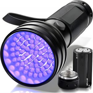 SJZG-Lampe Torche Uv, Lampe Uv Avec Leds Ultra-Violet Nm Noir Lumière Détecteur Pour Traceurs Fluorescents Chien Chat Tapis Détecteur Urine Vérifie L'Argent - Neuf