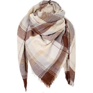 Kalanka-Écharpe Chale Femme Cachemire Châle Grand Plaid Tissu Glands Foulard Oversize Ponchos Carreaux Shawl Automne Hiver Et Capes Acrylique Souple Chaud Scarf - Neuf