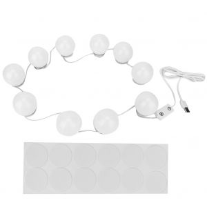 Lampe LED reglable pour miroir de salle de bain, eclairage pour miroir de courtoisie, alimentation USB, double couleur - Neuf