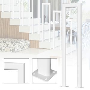 100cm Rampe Main courante d'escalier ovale en forme de Ufer hauteur main courante pour escalier, parapet Blanc - Neuf