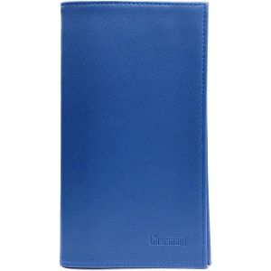 KALANKA-- Etui Porte chéquier Porte Carte crédit pièce d'identité (A07 Bleu électrique) - Neuf