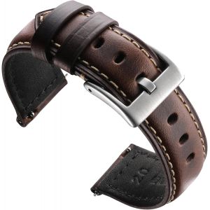 Eryi-Bracelets De Montre De Rechange En Cuir Vintage À Libération Rapide Pour Homme Et Femme 18 Mm, 20 Mm, 22 Mm, 24 Mm - Neuf