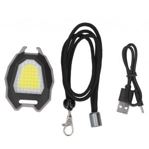 Mini lampe de poche COB étanche, 4 Modes d'éclairage, allume-cigare magnétique USB, petite lampe de poche - Neuf