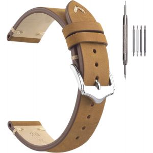 Tianyi-Bracelets De Montre En Cuir Vintage Fabriqués À La Main Bracelets En Cuir Plus De Couleurs 18mm 19mm 20mm 22mm - Neuf