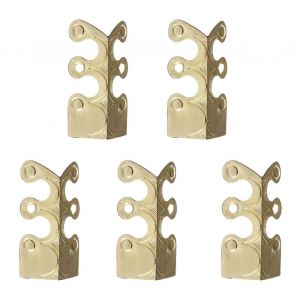 5x Coin Métallique Protecteur Pour Les Murs, Élégante Cuivre Imitation Design, Finition Or, Durable Et Élégant De Décoration Pour La Maison - Neuf