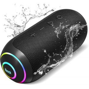 S4 Max Enceinte Bluetooth Portable, 40W Tweeter Et Woofer Haut Parleur Puissant 5200Mah Autonomie 30H Baffle Bluetooth 5.3 Lumineuse Ipx7, Port Tf Carte/Aux, Pour Soir&eacute;es, Randonn&eacute;es, Voyage - Neuf