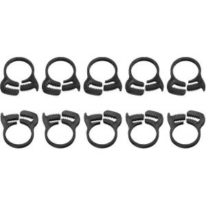 20 pinces de tuyau r&eacute;glables &agrave; double pression en plastique 23-24,8 mm / 0,91-0,98 - Neuf