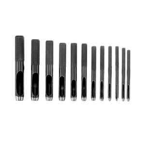 Rond En Acier En Cuir Artisanat Trou Creux Poin&ccedil;on Outil Cutter Travail Pour Ceinture Sangle Taille Montre Bande Pla - Neuf