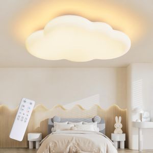 Subzonal-Plafonnier Pour Chambre D'enfant, Plafonnier Led Nuage 40cm Dimmable Avec T&eacute;l&eacute;commande 3000k-6000k Plafonnier Pour Enfant Chambre D'enfant | Chambre &Agrave; Coucher | Salle De S&eacute;jour - Neuf