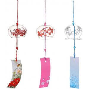 Mevronisshop-3 Pcs Carillon Japonais, Carillons &Agrave; Vent Japonais,D&eacute;co Japonaise Carillon &Eacute;olien,Carillons &Eacute;oliens De Poisson Japonais Pour La D&eacute;coration Du Jardin - Neuf