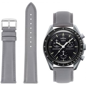 Kal-Bracelet Omega X Swatch Moonswatch U2013 Cuir Bracelet De Moonwatch Montre Homme Femme U2013 Dégagement Rapide Bracelet Pour Swatch Omega 20mm Remplacement - Neuf