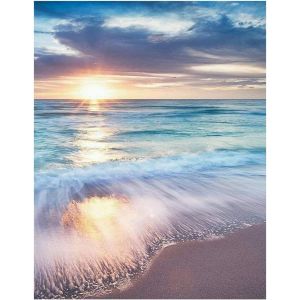 Ayuhr-5d Diy Square Diamond Painting Kit Complet 40x50 Cm Perle Diamant A Coller Enfant Peinture Diamant Paysage Bord De Mer Broderie Diamant Le Coucher Du Soleil Point De Croix Perles Diamant Carré - Neuf