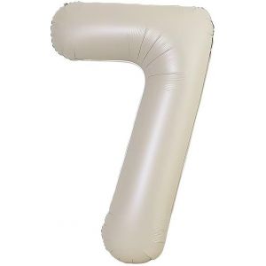 40pouces Ballon Chiffre Anniversaire 7 Lait Blanc,0123456789,10-19,20-25,30,40,50,60,70,80,90 Ballon Numero 7 an Deco Birthday,Balloon 7 Ballon Party Deco Soutenir l'hélium - Neuf