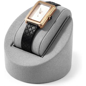 Nbgcm-Présentoir Cylindrique Pour Montres Avec Coussin Amovible (Gris) - Neuf
