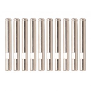 Lot de 10 tiges de rechange pour moteur RC, diametre 4 mm, en metal, sans balais, pour voiture, bateau, avion - Neuf
