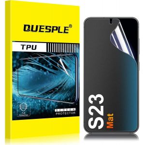 LORANKA-[3 Pi&egrave;ces] Mat Protection &eacute;cran pour Samsung Galaxy S23, Anti-empreintes, Anti-&eacute;blouissement Matte TPU Film Protection &eacute;cran, Sans Bulles, Compatible avec Lecteur d&iquest;Empreinte - Neuf