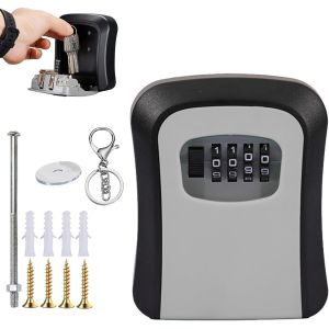 SHIBA-Boite a Clefs Securisee Exterieur Boite à Clé Résistant aux Intempéries Boite à Clé Sécurisée Boite a Clefs Murale de avec C[3 - Neuf