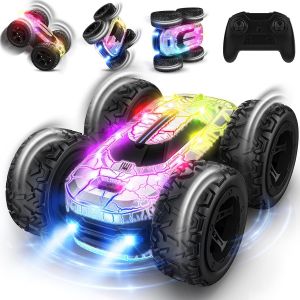 SANSH-Voiture Télécommandée Tout Terrain, Voiture Telecommandé 360 Degrés RC Véhicule Rechargeable Camion Radiocommandée 4x4, Jeux Extérieur Intérieur Enfant Jouet Garçon Fille Cadeau Noël Anniversai - Neuf